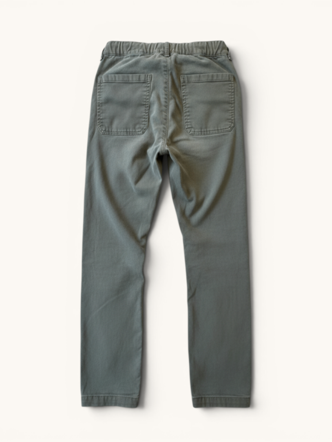 Twill-Hose mit Knöchelbündchen in Olivgrün Gr.10 | Finger in the Nose