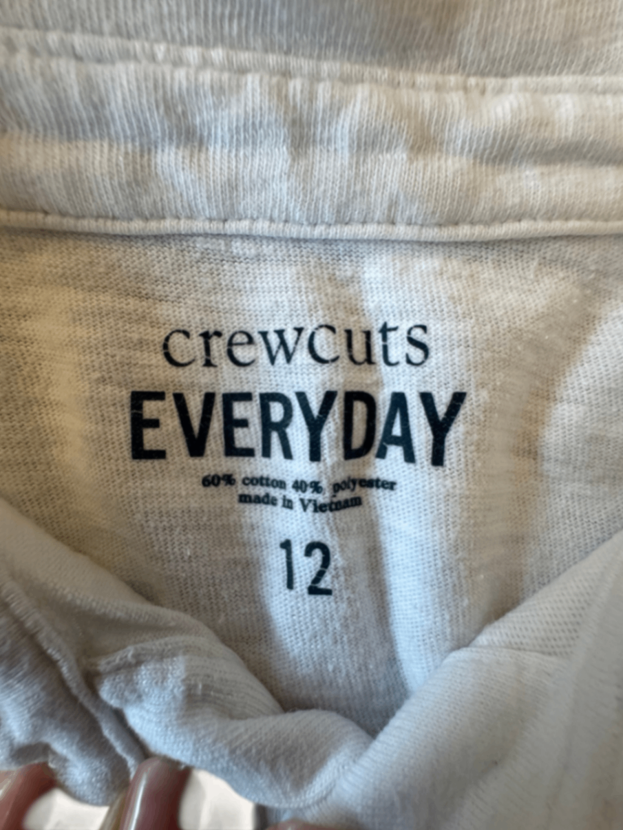 Minimalistisches Poloshirt Weiß Gr.12 | CrewCuts
