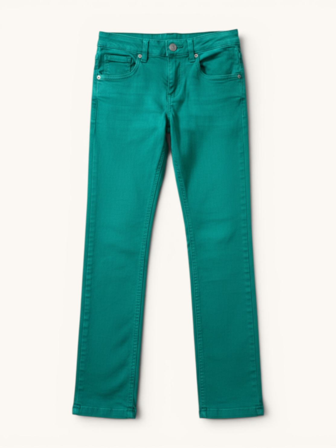 Schmale Jeans in leuchtendem Smaragdgrün Gr.140 | United Colors of Benetton