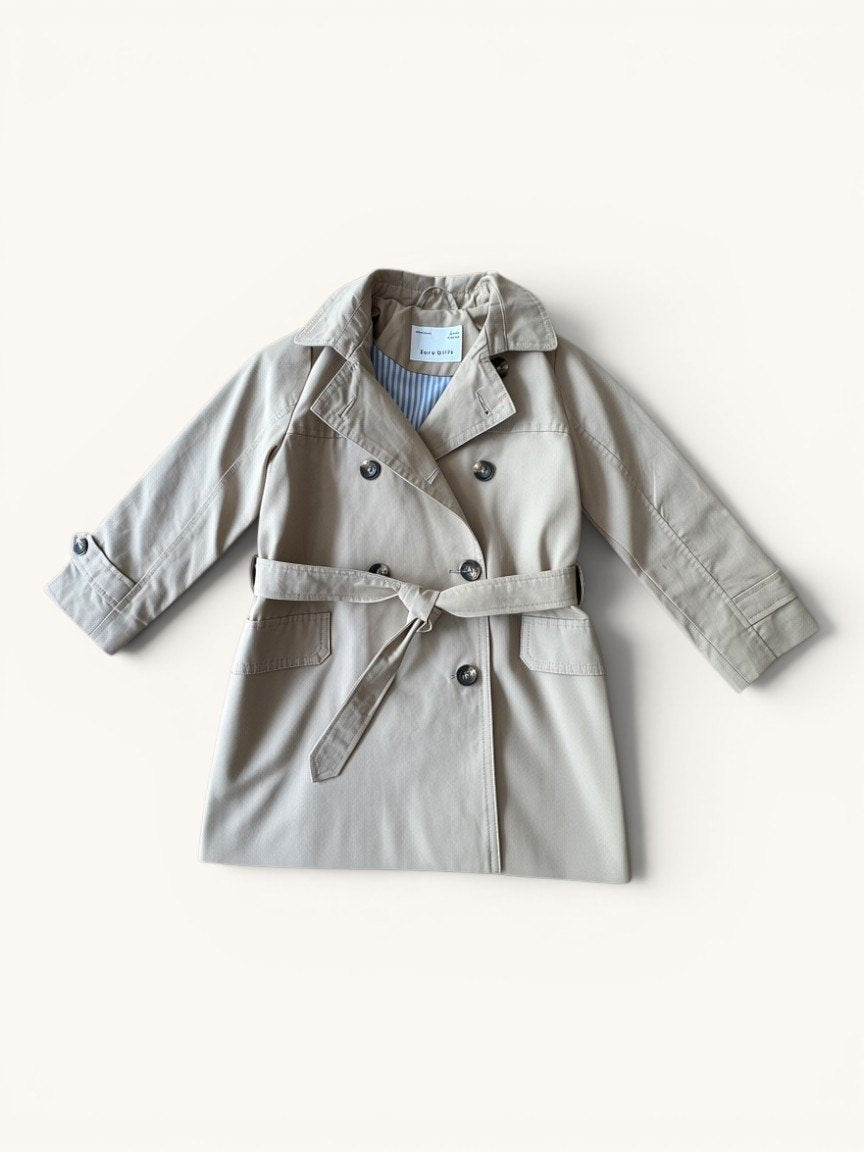 Trenchcoat Hellbeige Gr.110 cm | Zara Girls