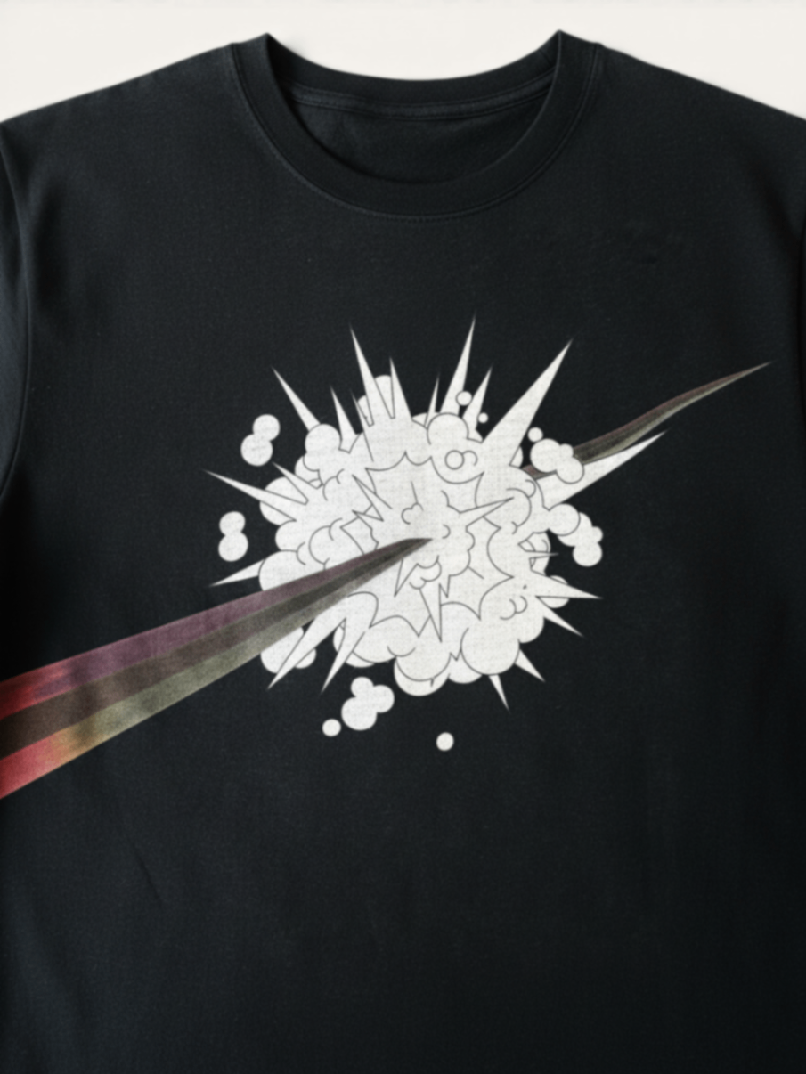 Cooles Space-Sweatshirt mit Comic-Print Schwarz Gr.12 | Hundred Pieces