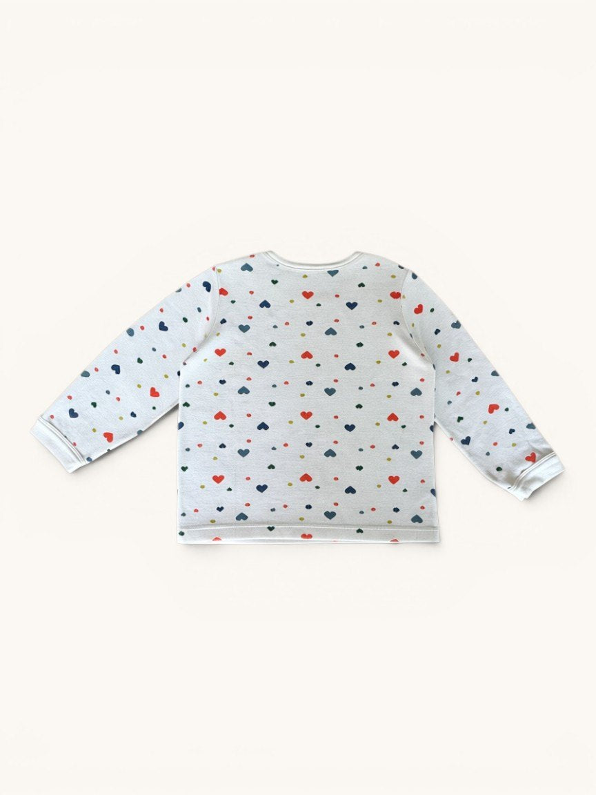 Kuscheliger Herzchen-Schlafanzug Gr.116 | Petit Bateau