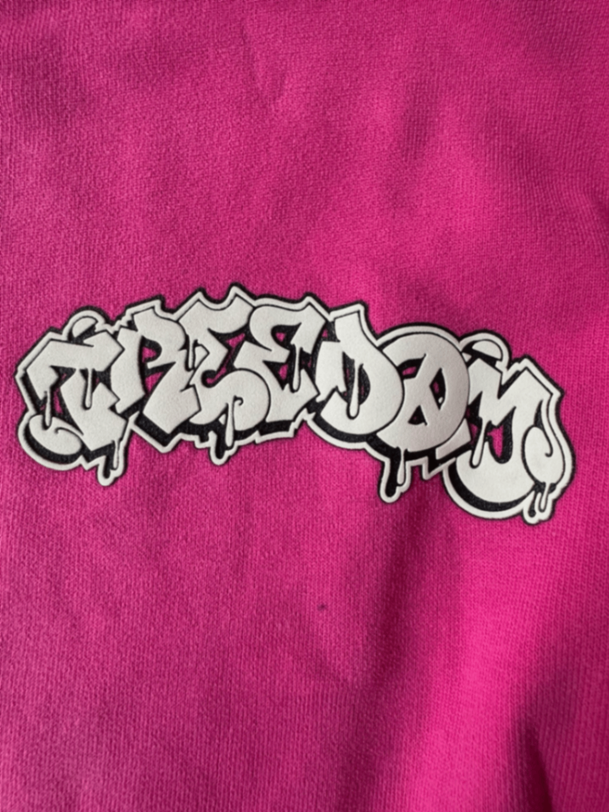 Pinker Sweatshirt mit Graffiti-Print Gr.128 | Molo