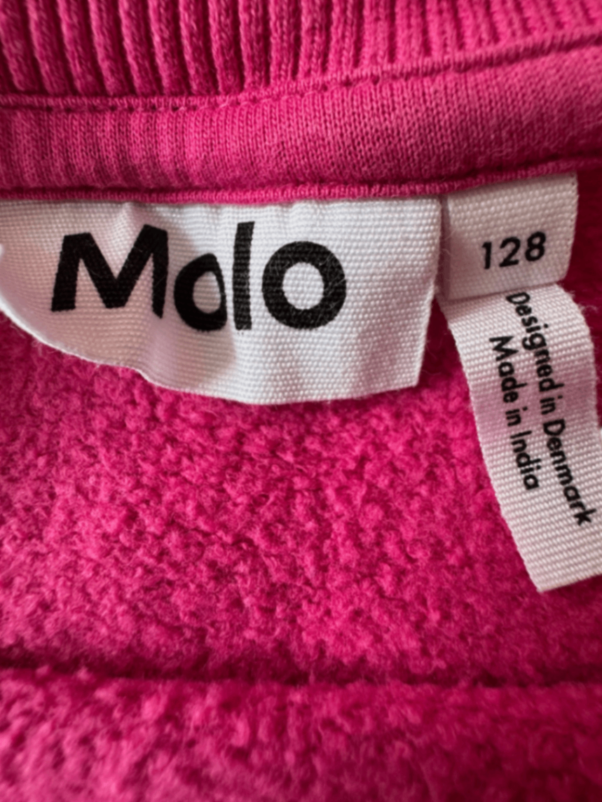 Pinker Sweatshirt mit Graffiti-Print Gr.128 | Molo