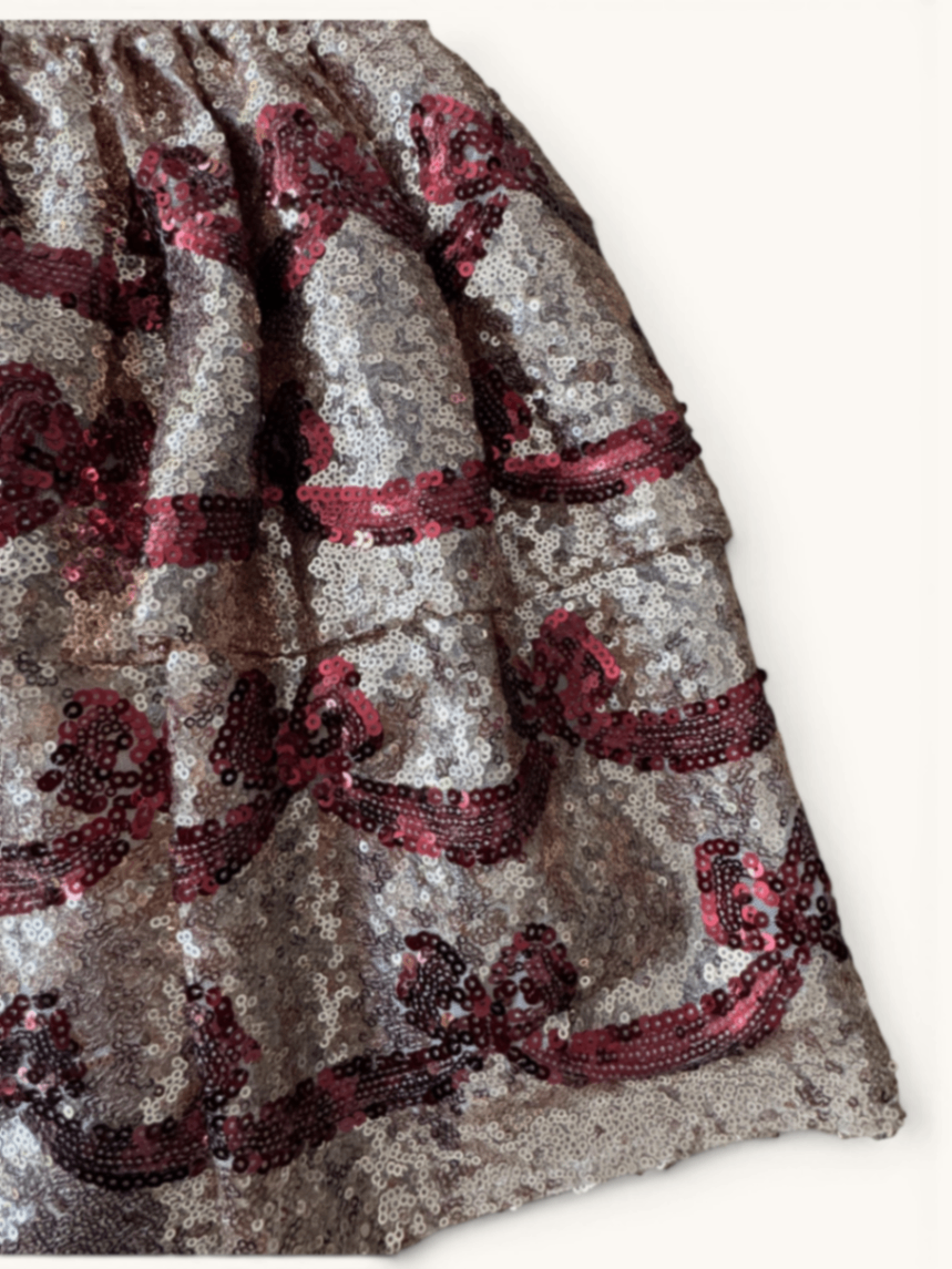Festliches Pailletten-Kleid mit Schleifen-Muster | Konges Sløjd