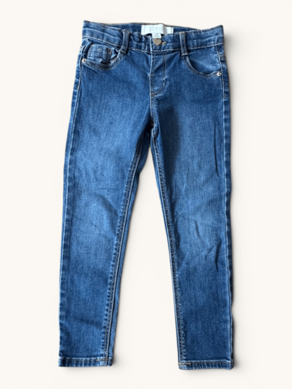Schmale Stretch-Jeans in Mid-Blue Gr.110 cm | ZARA