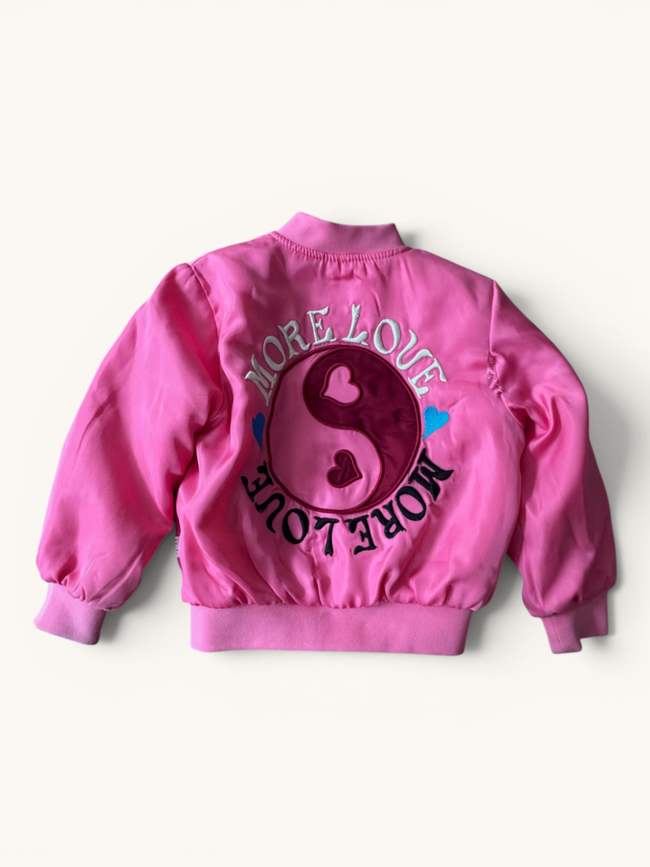 Knallige Bomberjacke mit Ying-Yang-Motiv Pink Gr.110 | Molo