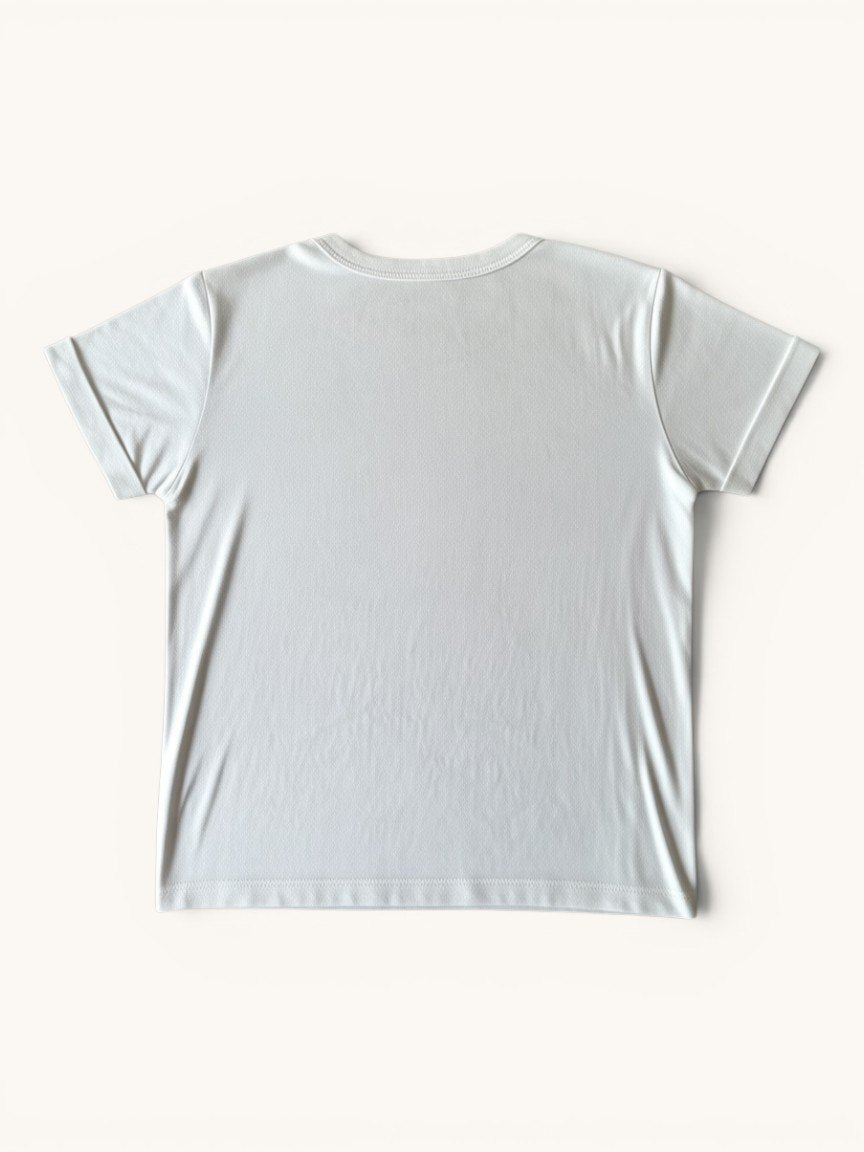Weißes T-Shirt mit Stern-Applikation & Fransen Gr.116 | Stella McCartney Kids