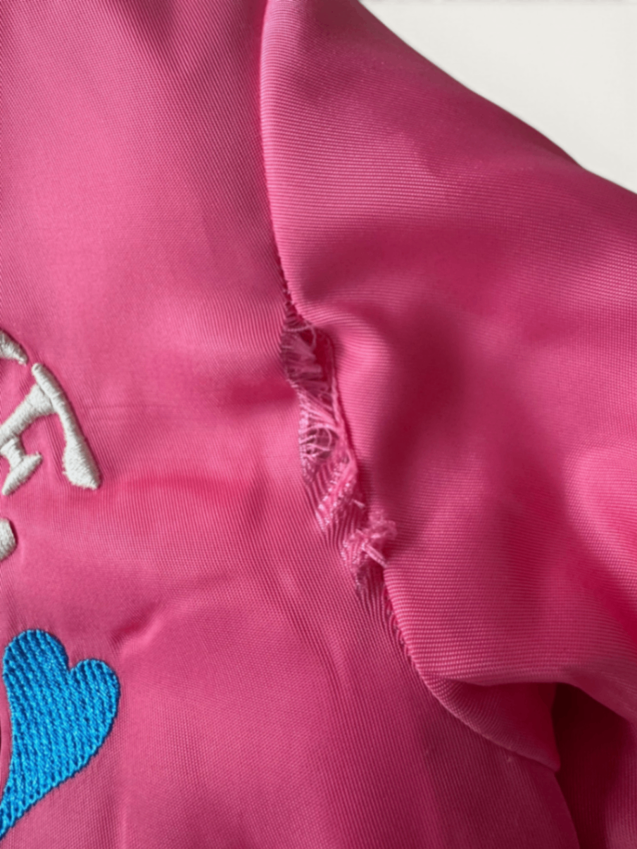 Knallige Bomberjacke mit Ying-Yang-Motiv Pink Gr.110 | Molo