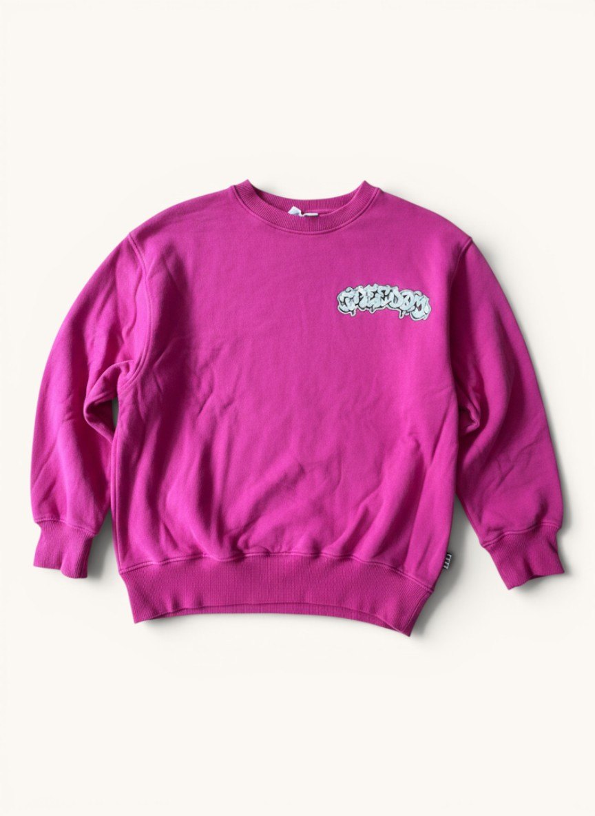 Pinker Sweatshirt mit Graffiti-Print Gr.128 | Molo