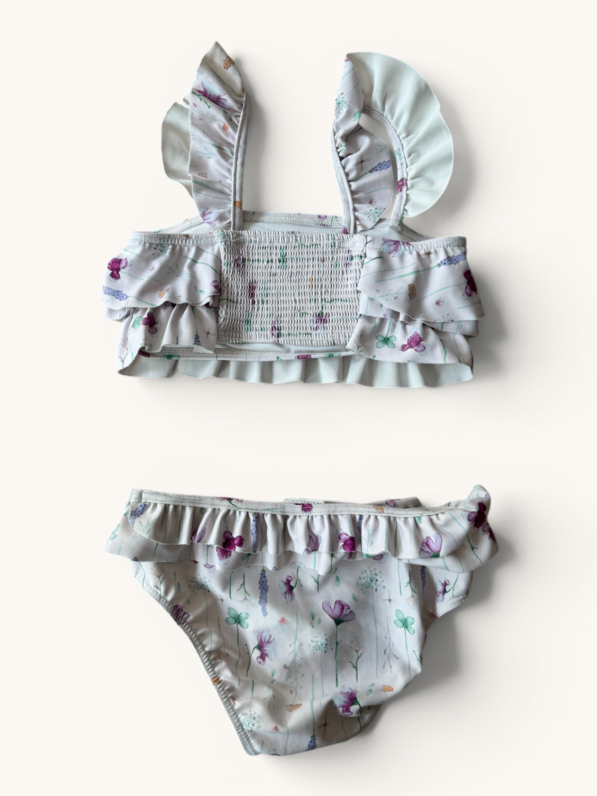 Romantischer Bikini mit Blumen-Print & Rüschen Gr.110 | MiniATure
