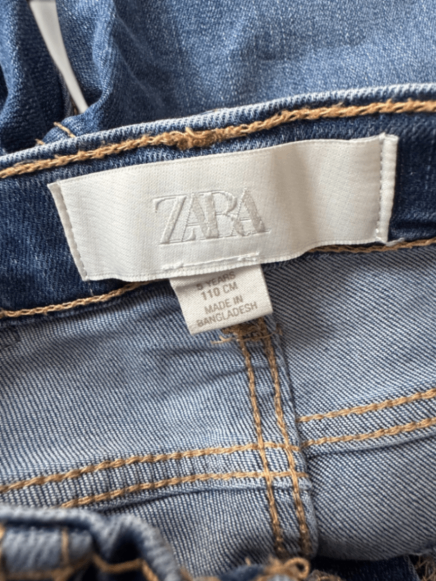 Schmale Stretch-Jeans in Mid-Blue Gr.110 cm | ZARA