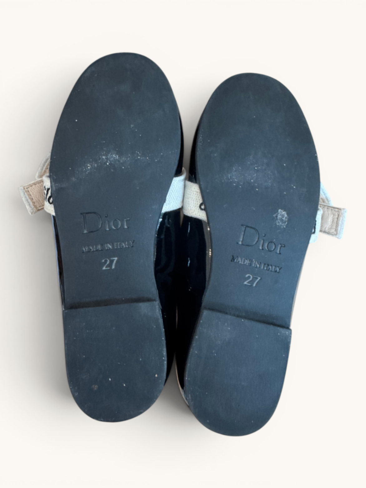 Lackleder-Ballerinas mit "Christian Dior"-Schleife Gr.27 | Dior
