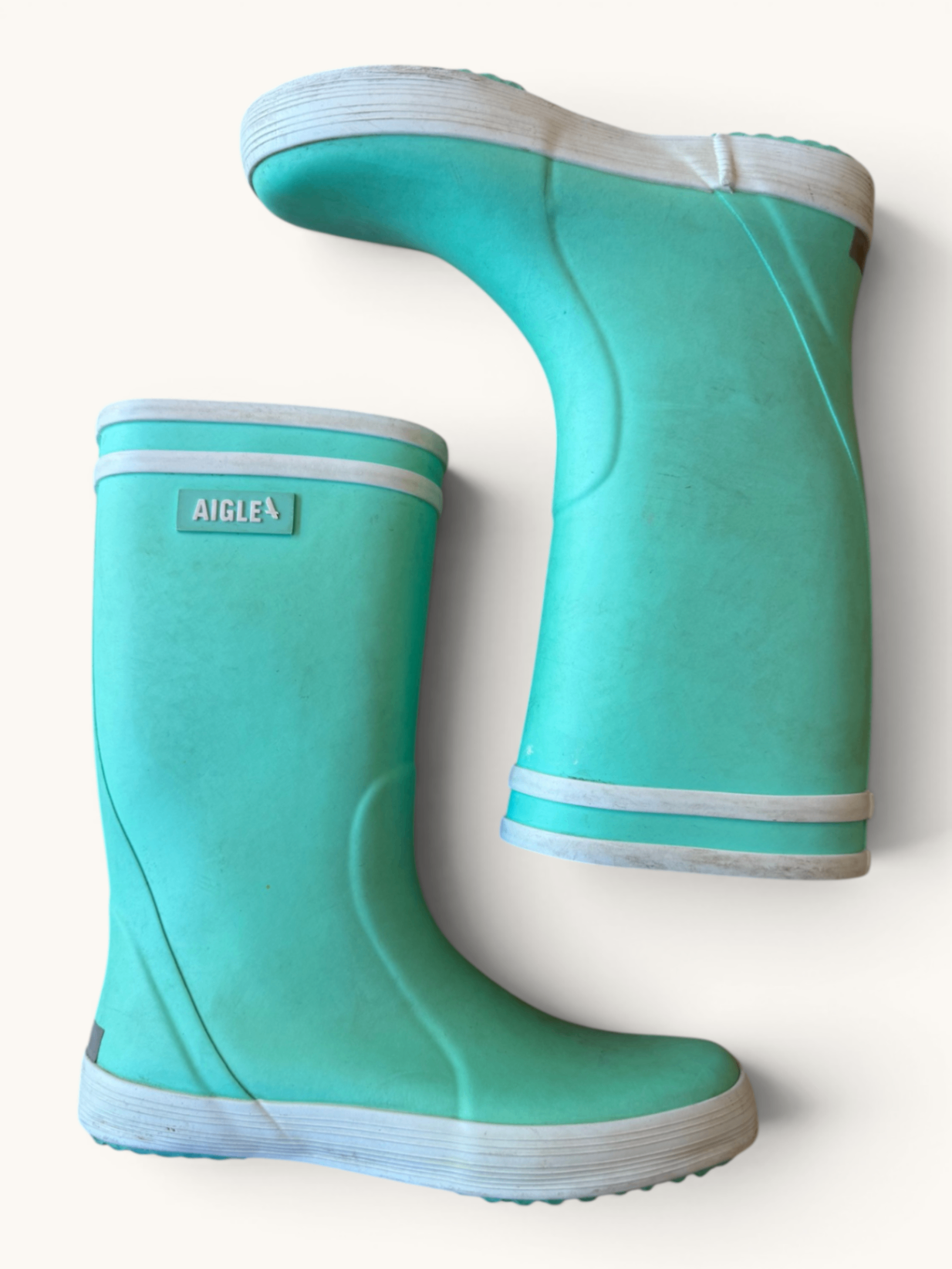 Hohe Gummistiefel "Lolly Pop" Mint / Türkis Gr.32 | Aigle