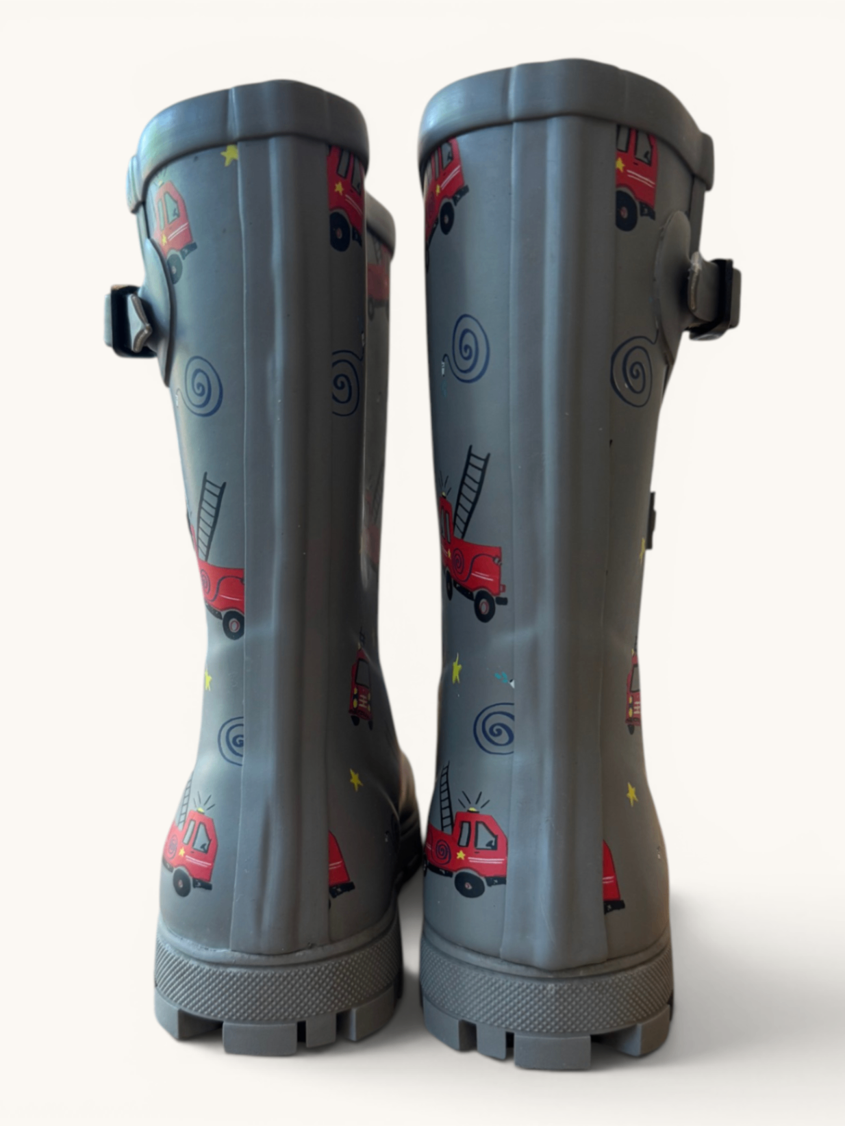 Gummistiefel Grau mit Feuerwehr-Motiv Gr.30 | Rubber Duck