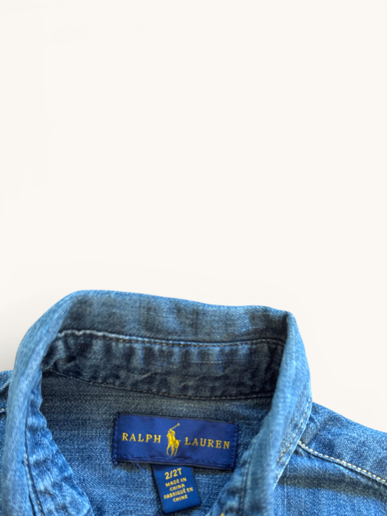 Denim-Blusenkleid mit Bindegürtel Gr. 92/2 | Ralph Lauren