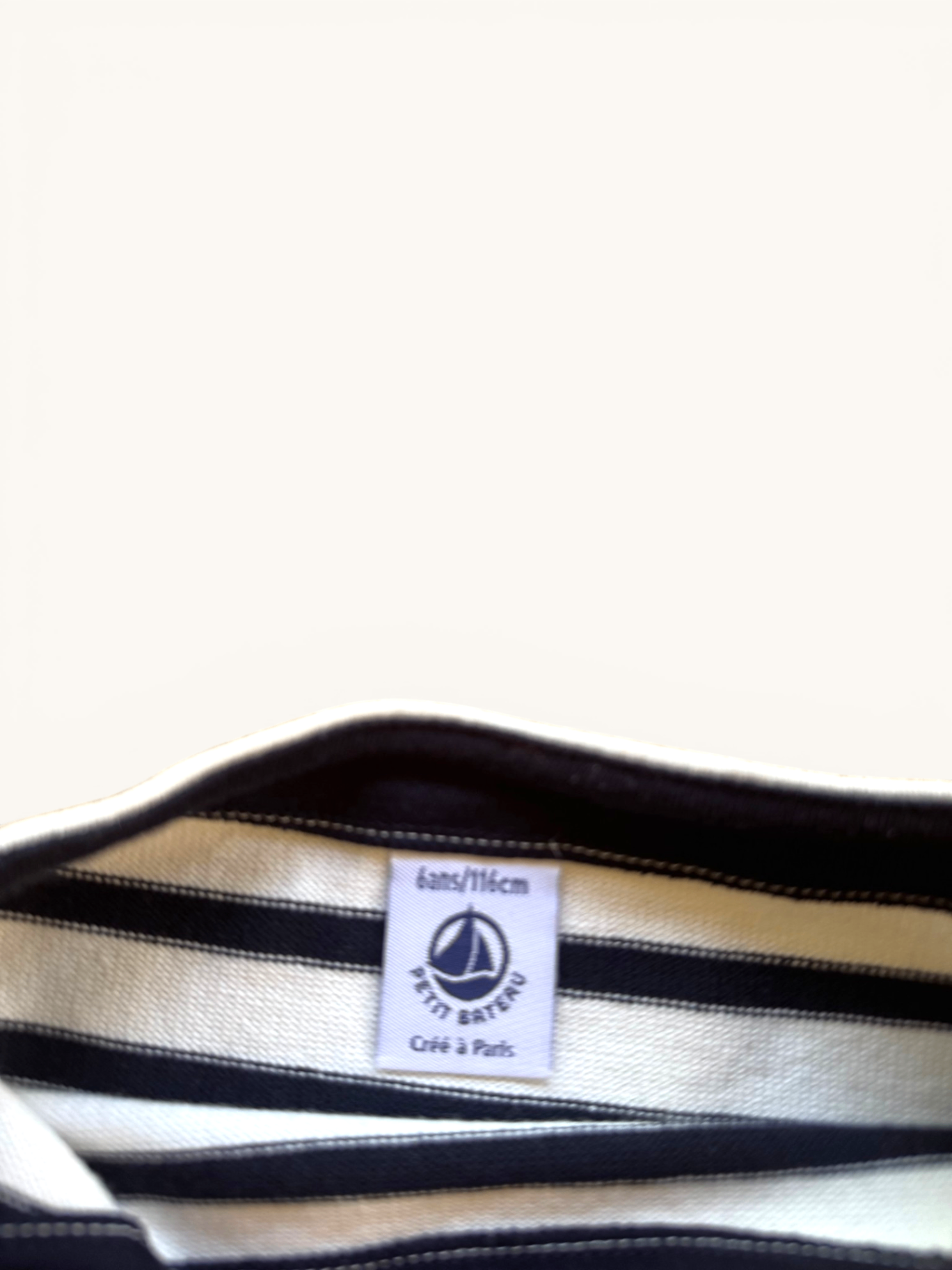 Langarmkleid mit Streifen & Rüschen Gr.6M | Petit Bateau