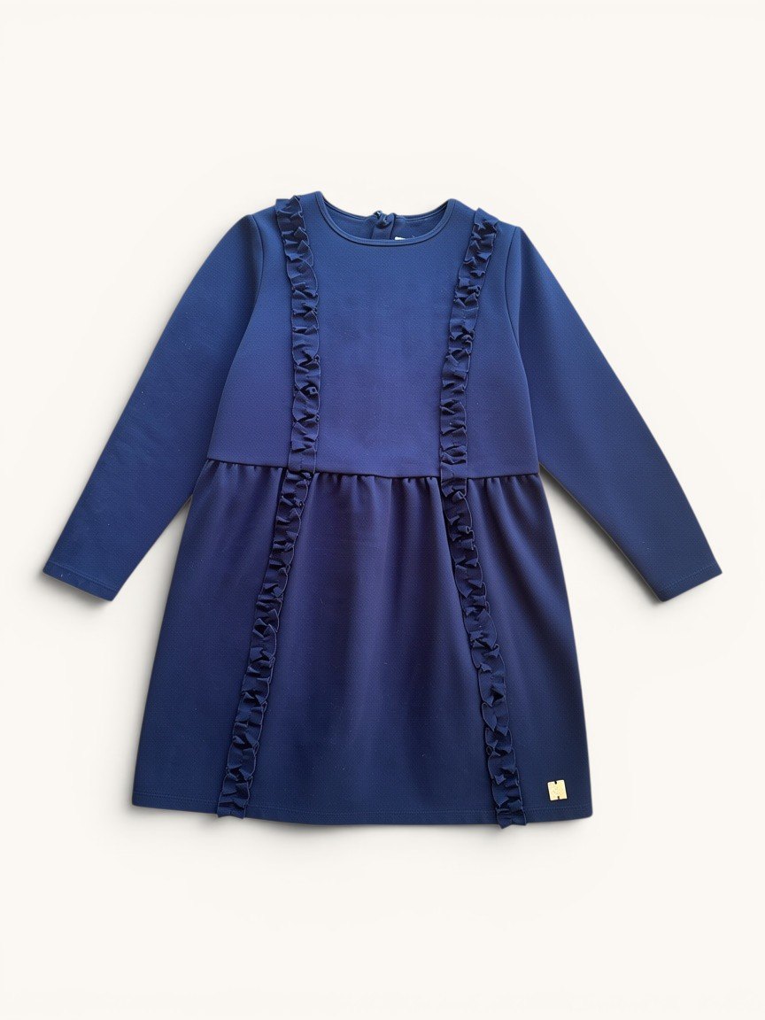 Elegantes Jersey-Kleid mit Rüschen Gr.110/116 | Carrément Beau