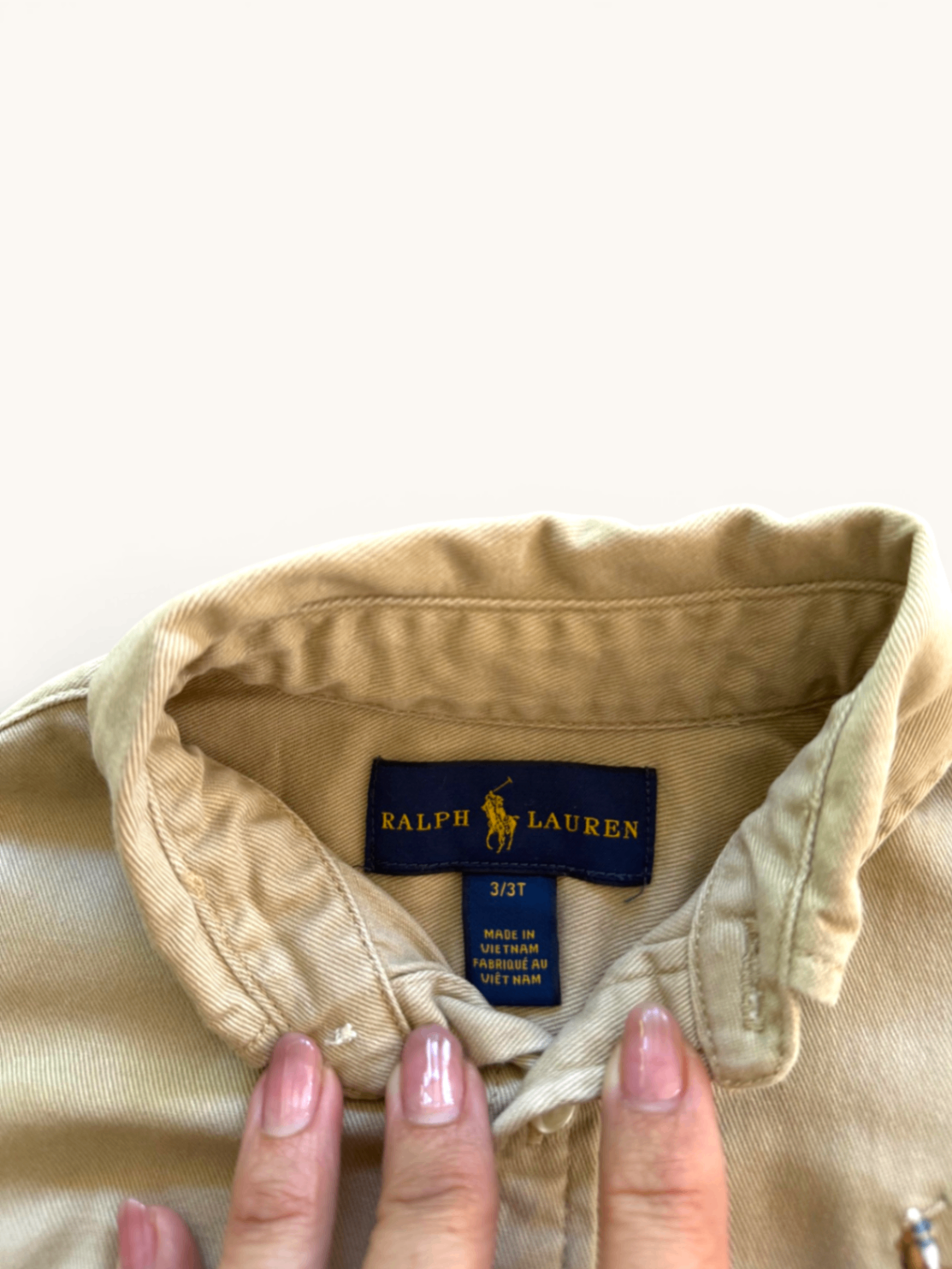 Blusenkleid aus Baumwoll-Twill mit Bindegürtel Gr.98/3 | Ralph Lauren