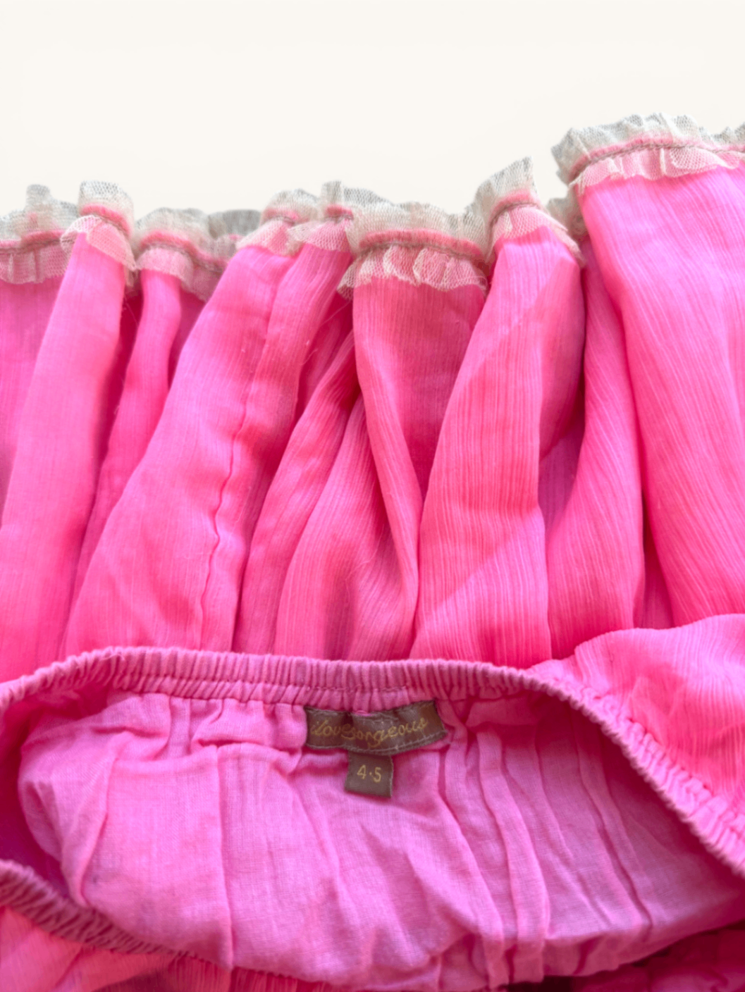 Stufen-Tüllrock in Neon-Pink Gr.4-5 | i love gorgeous