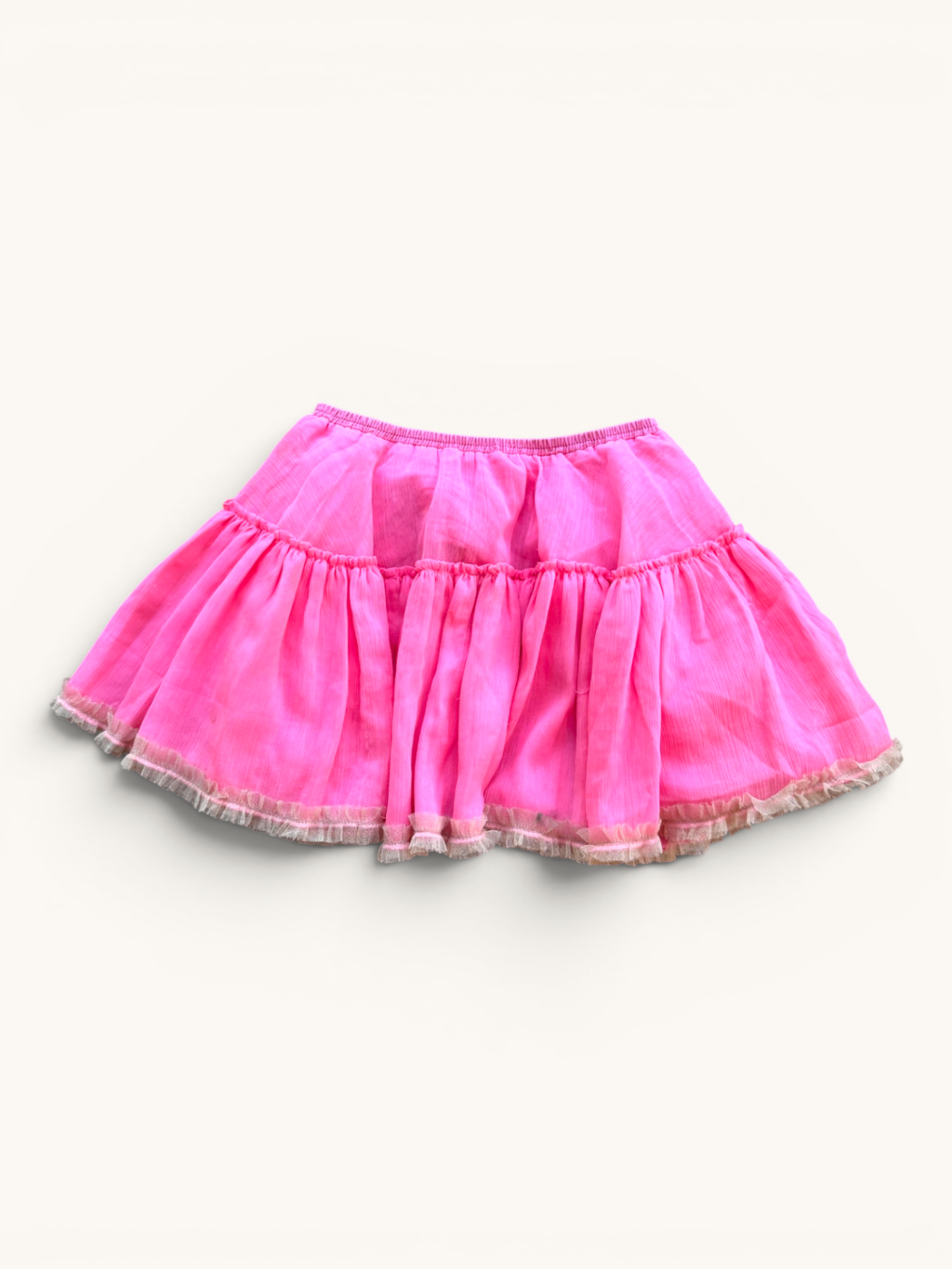 Stufen-Tüllrock in Neon-Pink Gr.4-5 | i love gorgeous