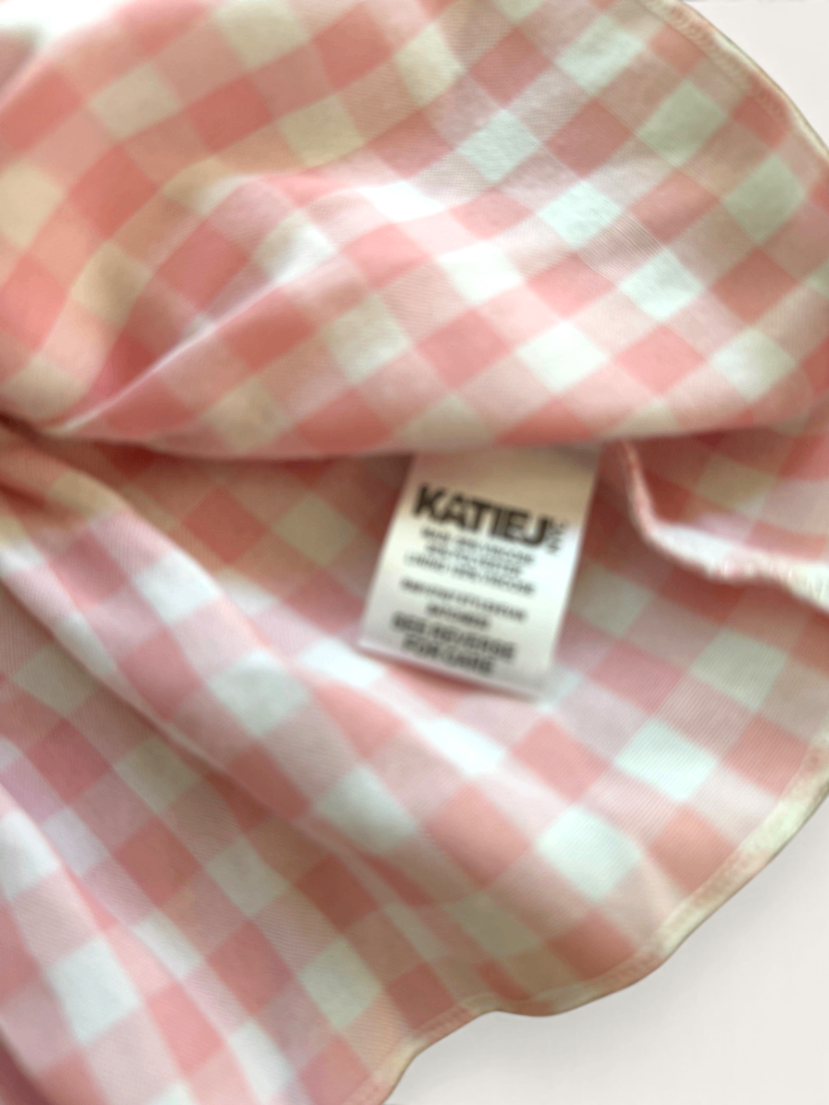 Gesmoktes Trägerkleid im Vichy-Look Gr.110/116 (Label wurde entfernt) | Marke unbekannt