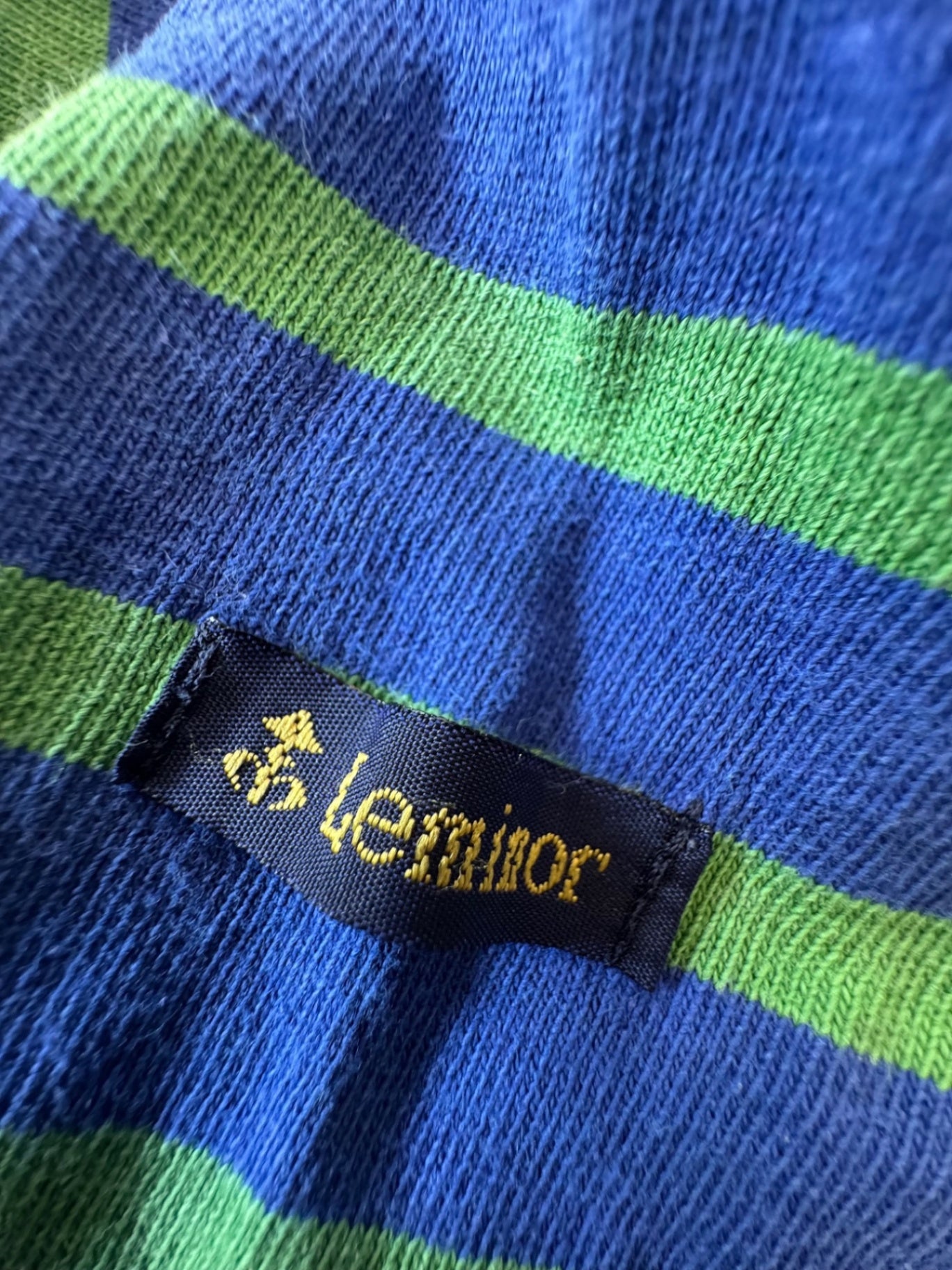Gestreiftes Langarm-Shirt / Marinière Blau Gr.5-6 | Le Minor