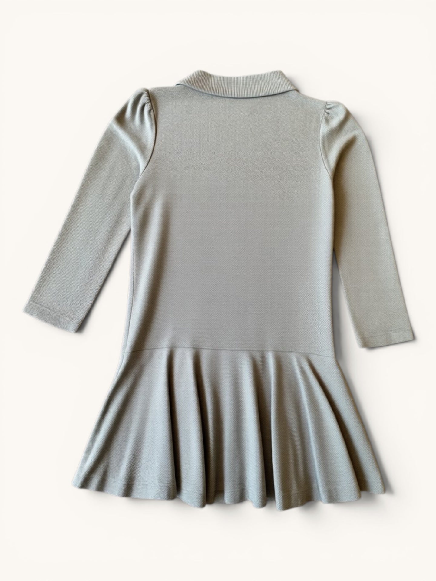 Langarm-Polokleid mit Plissee-Rock Grau Gr.92 | Ralph Lauren