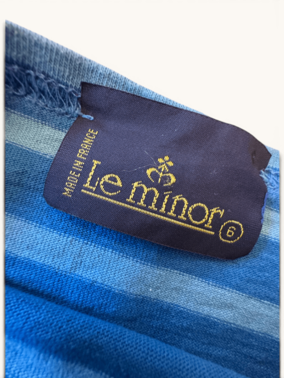 Gestreiftes Langarm-Shirt / Marinière Blau Gr.5-6 | Le Minor