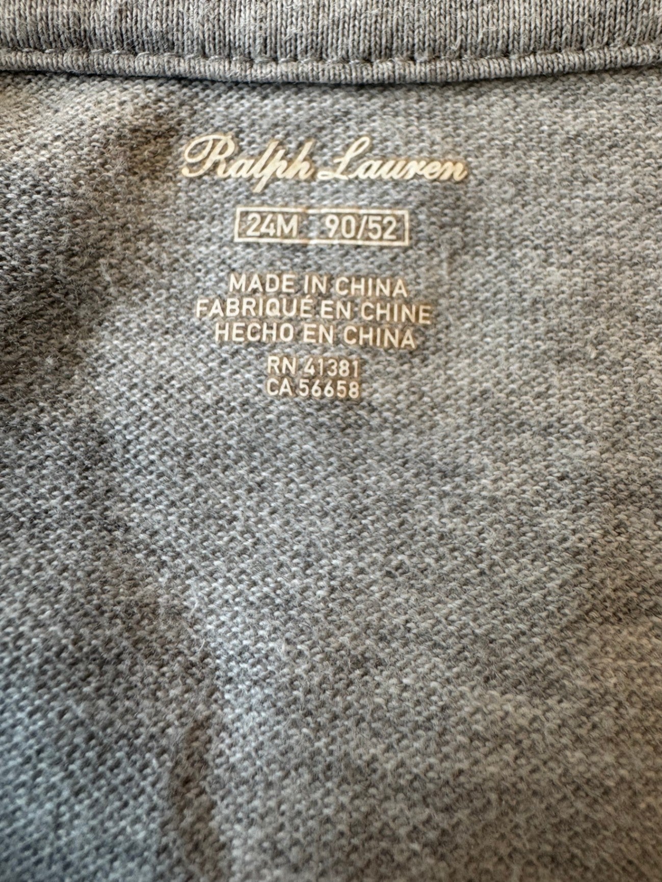 Langarm-Polokleid mit Plissee-Rock Grau Gr.92 | Ralph Lauren