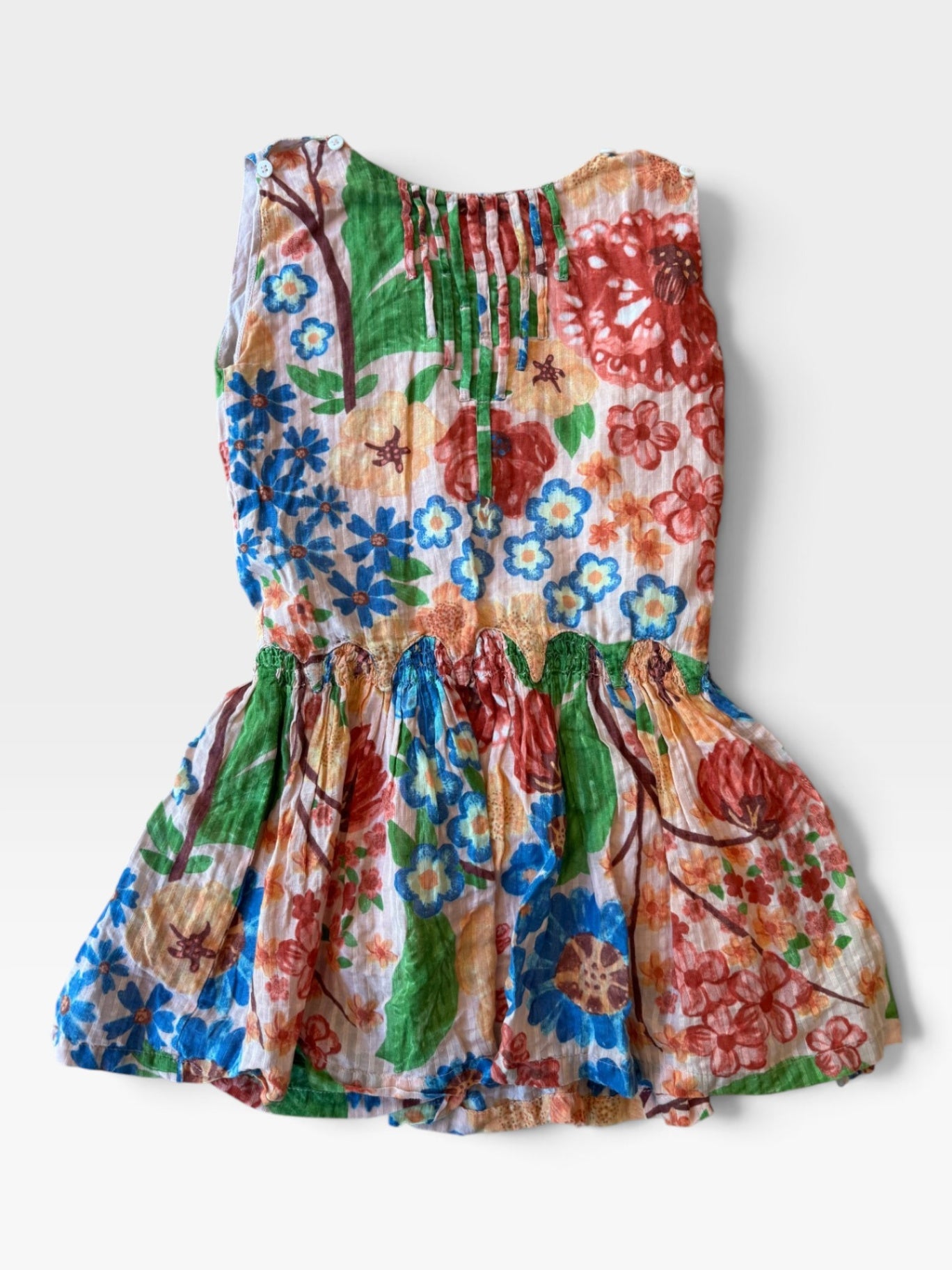 Farbenfrohes Musselin-Kleid mit Blumen-Print Gr.6 | Fábula