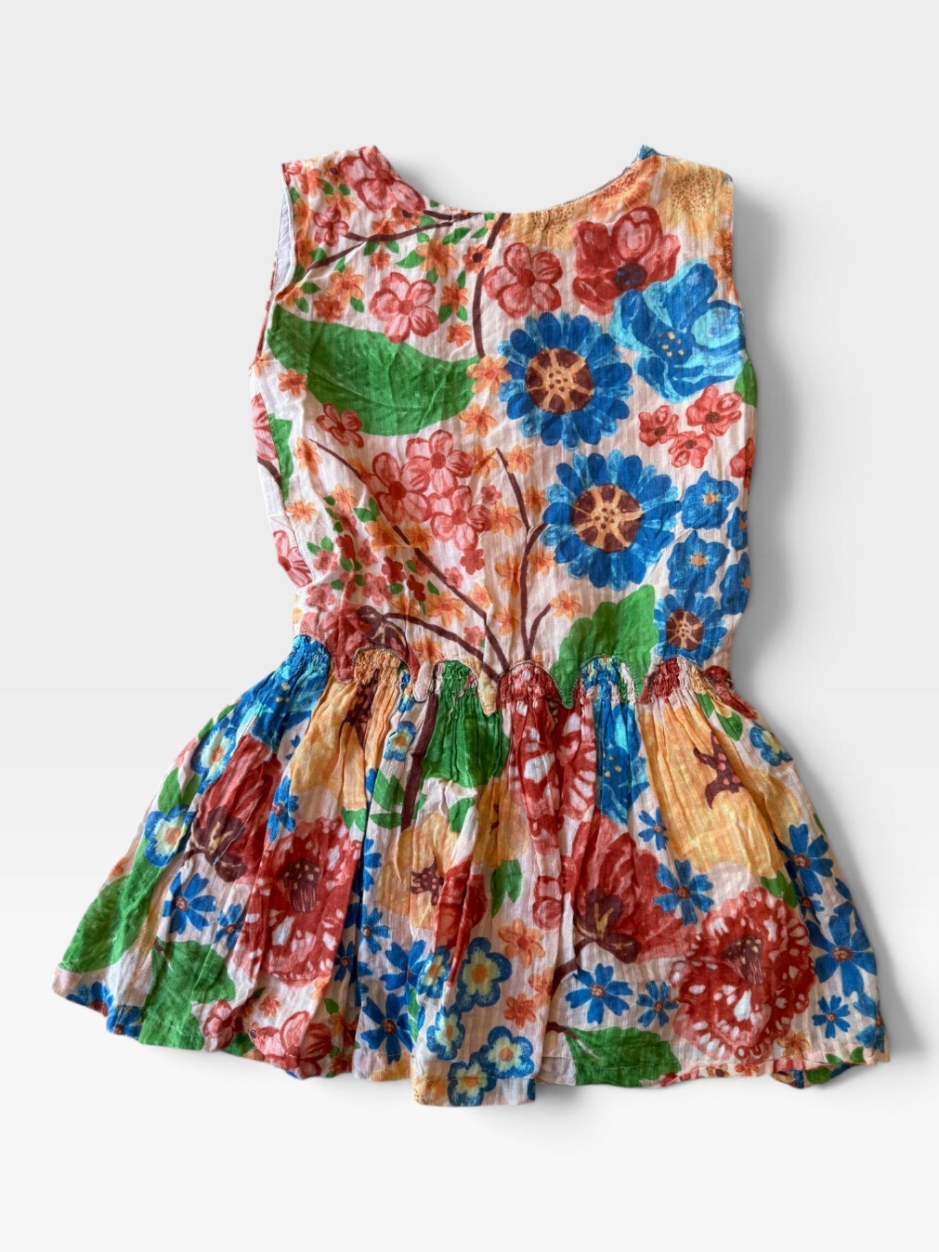 Farbenfrohes Musselin-Kleid mit Blumen-Print Gr.6 | Fábula