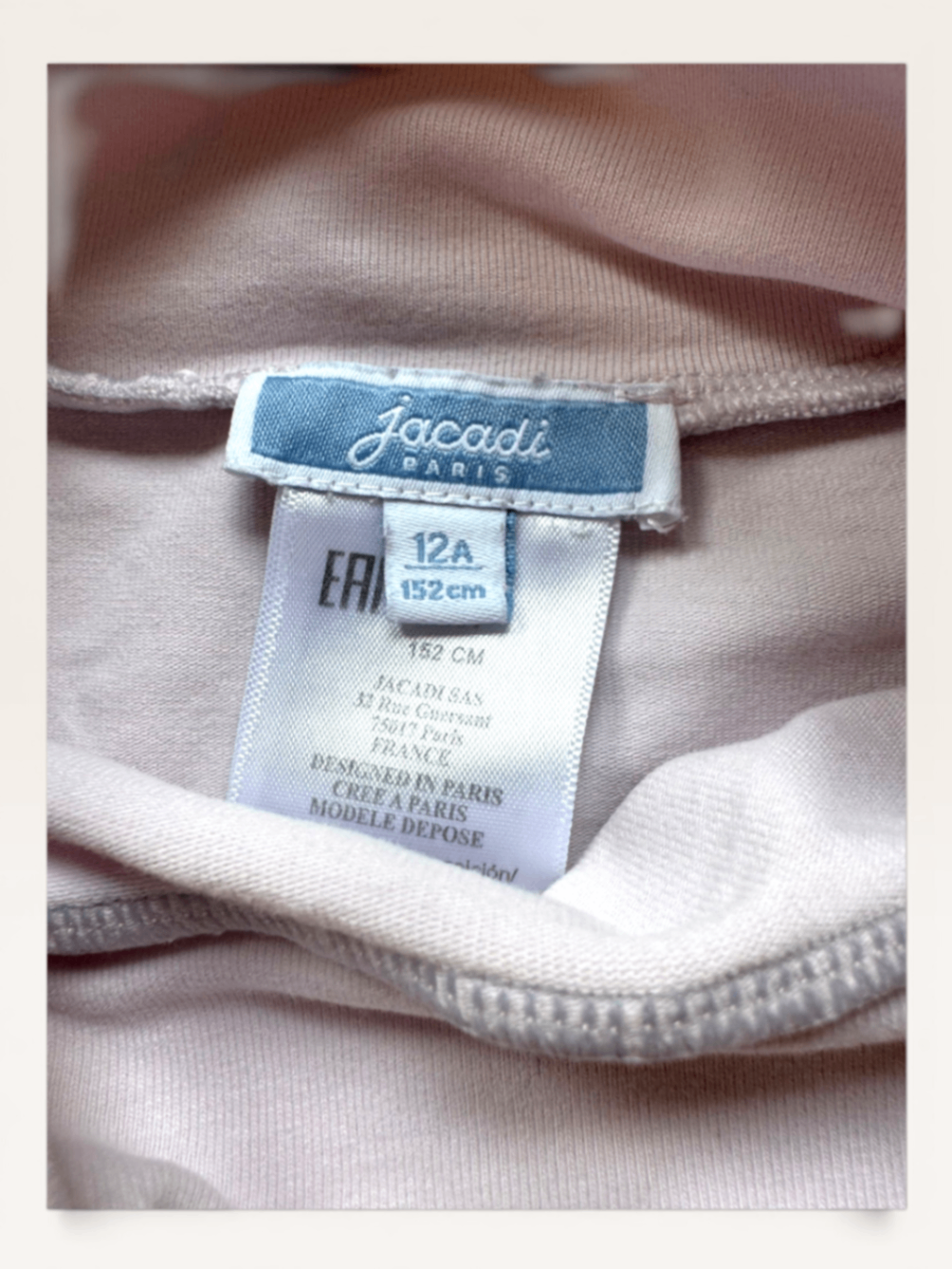 Klassisches Langarm-Rollkragenshirt Rosé Gr.152cm / 12A | Jacadi Paris