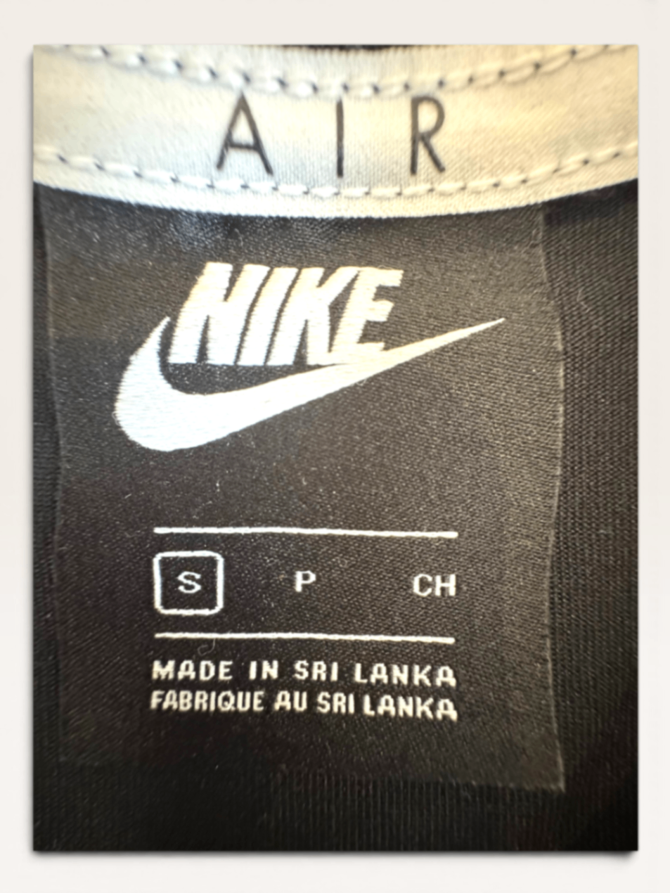 Schwarzes Crop-Top mit Nike Air-Logo | Nike