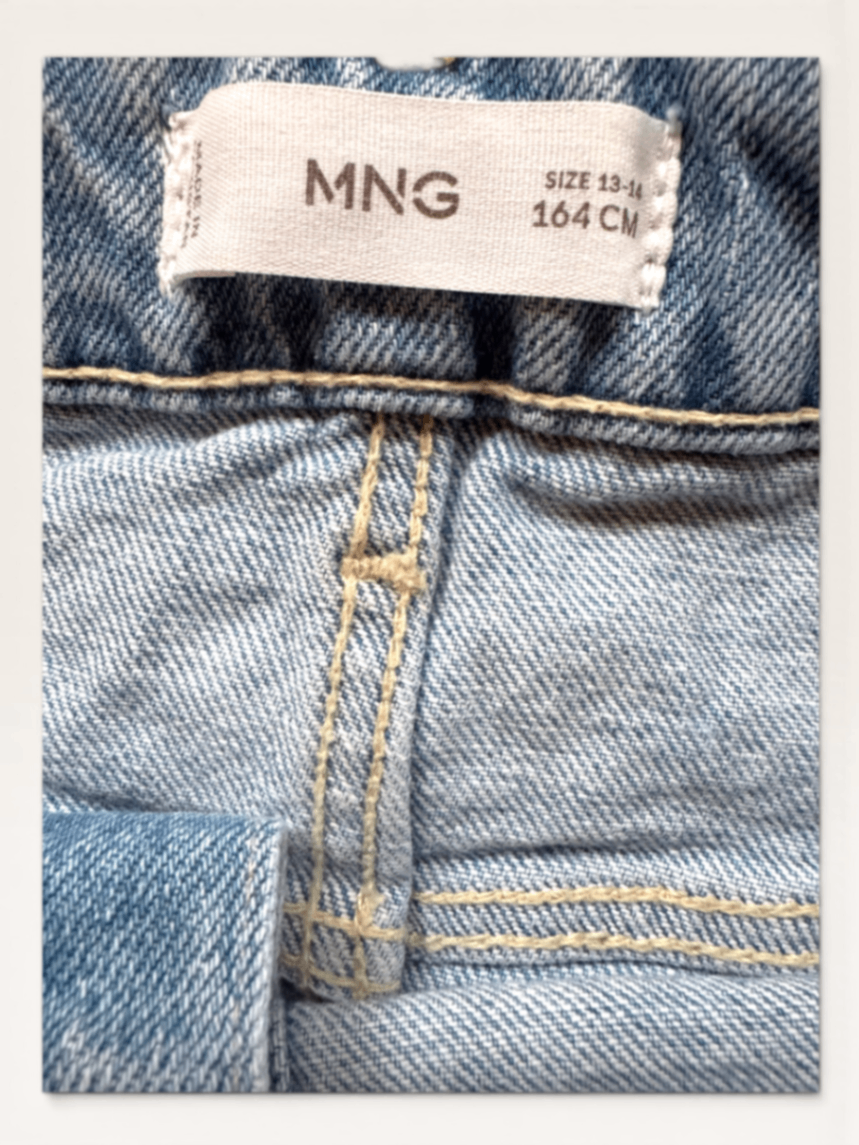Klassischer Denim-Minirock mit Knopfleiste Blau Gr.164 | MNG