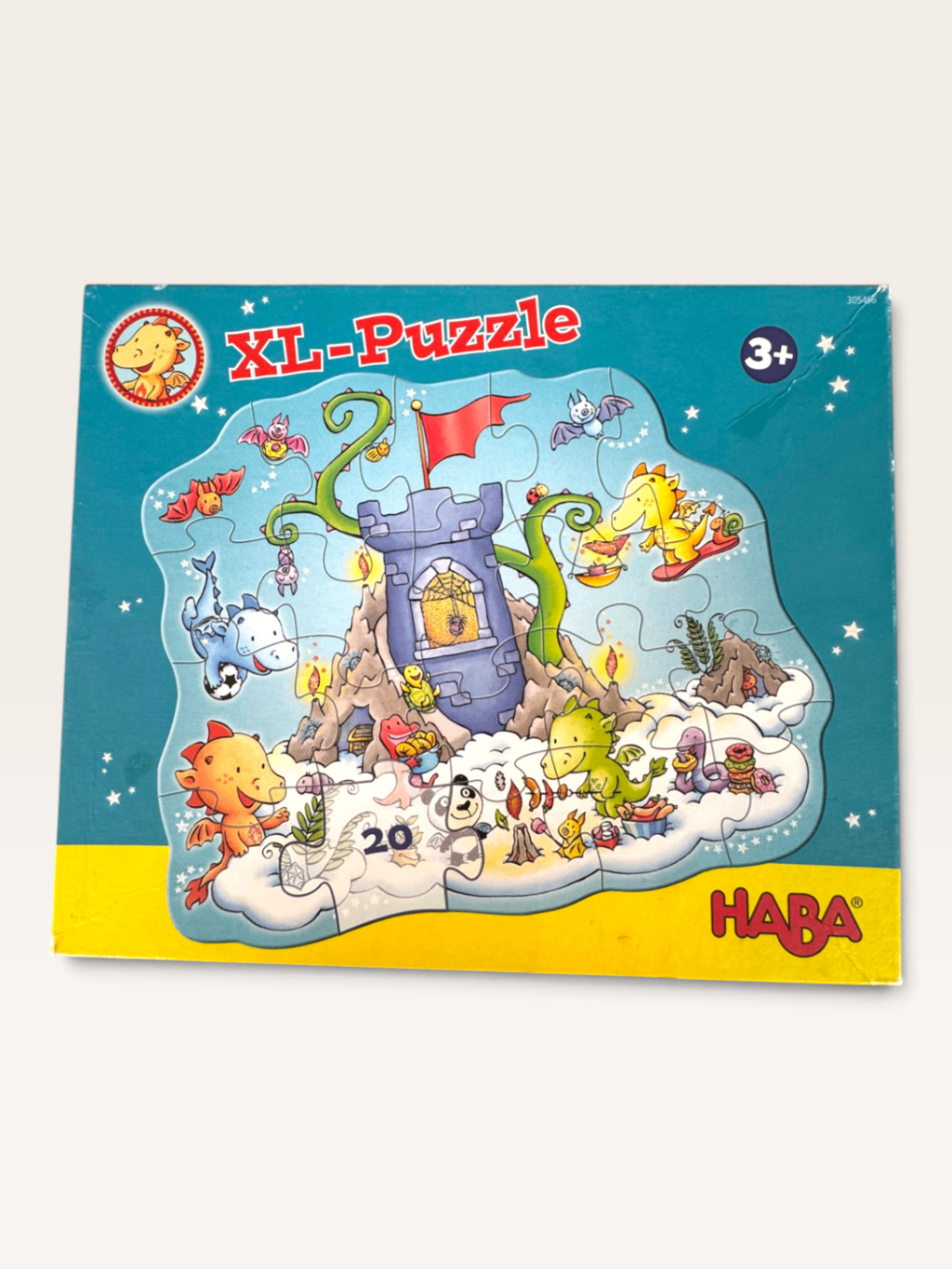 HABA XL-Puzzle Drachenburg – 20 Teile, ab 3 Jahren Gr.45 x 37 cm | HABA