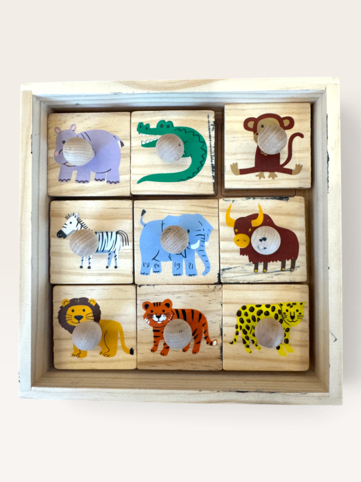 Holzstempel-Set „Les animaux de la savane“ | CreaLign