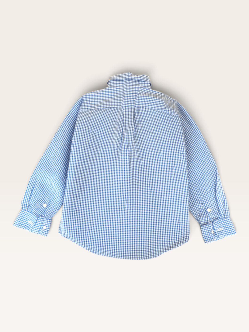 Kinder-Hemd, Blau/Weiß Kariert Gr.7 | Ralph Lauren