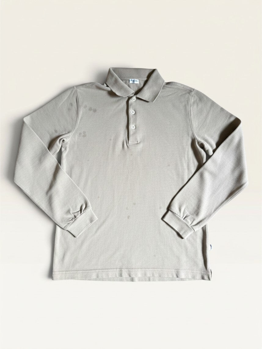 Langarm-Polo-Shirt (Taupe, Gr. 10A) | Il Gufo