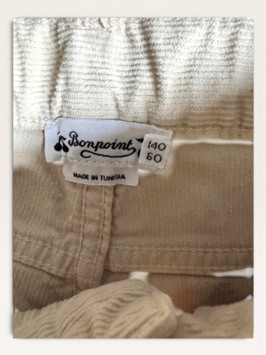 Cord Hose Beige Gr.140/60 | Bonpoint