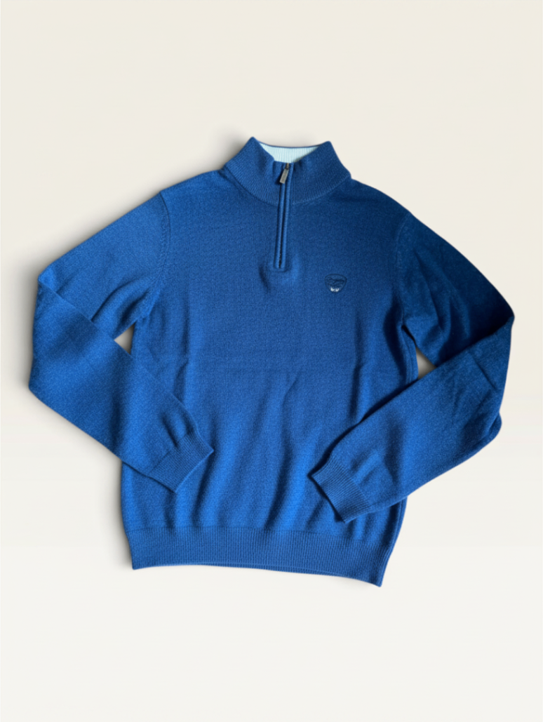 Troyer, 100% Kaschmir Blau Gr.12 | Bonpoint