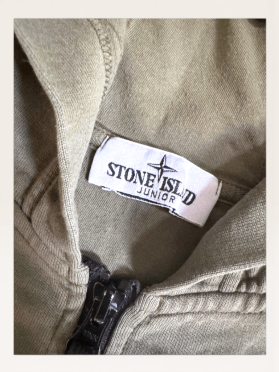 Junior Kapuzen-Zipper, Khaki Gr.12 | Stone Island Junior