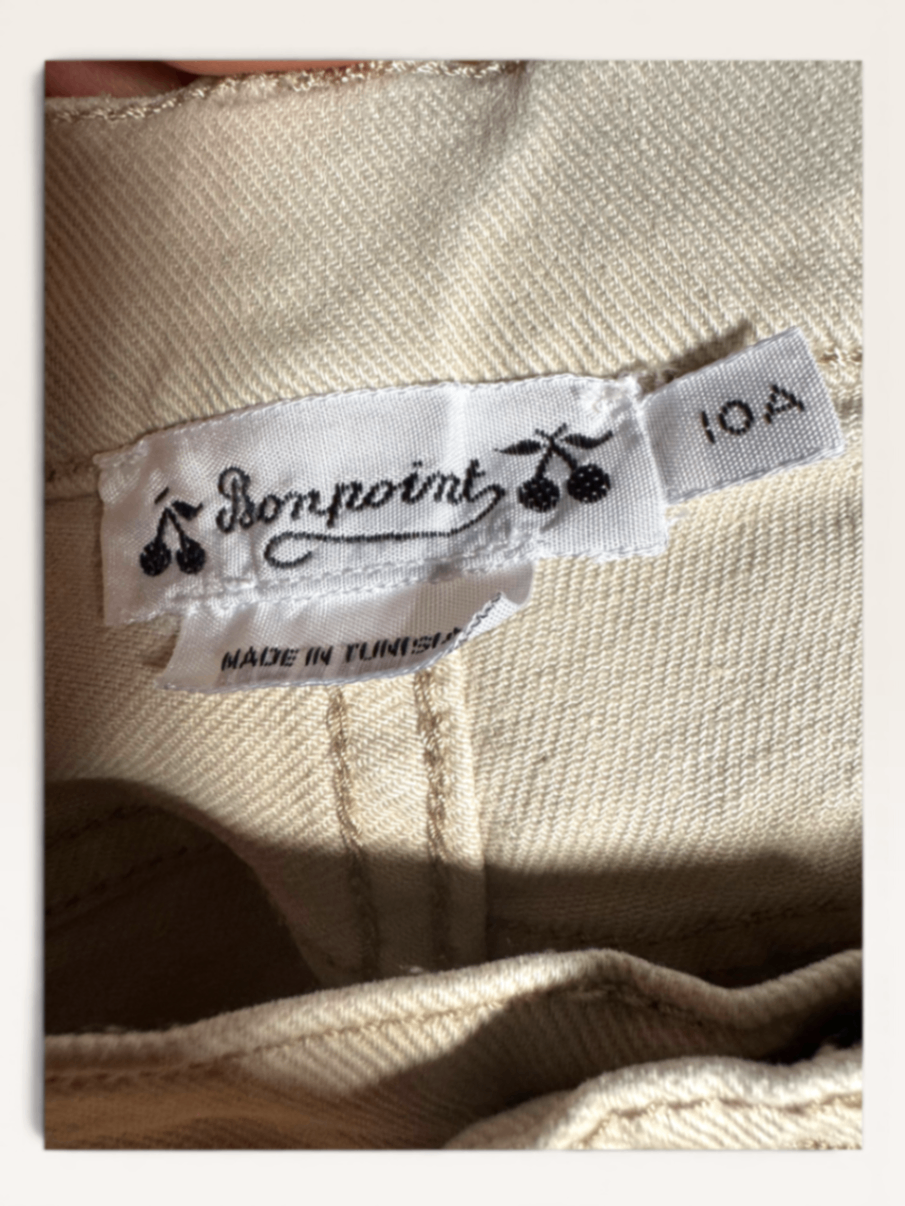 Jeans, Pastell-Beige/Creme Gr.10A | Bonpoint