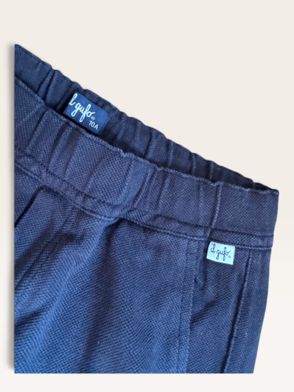 Piqué-Hose, Dunkelblau Gr.10A | il gufo