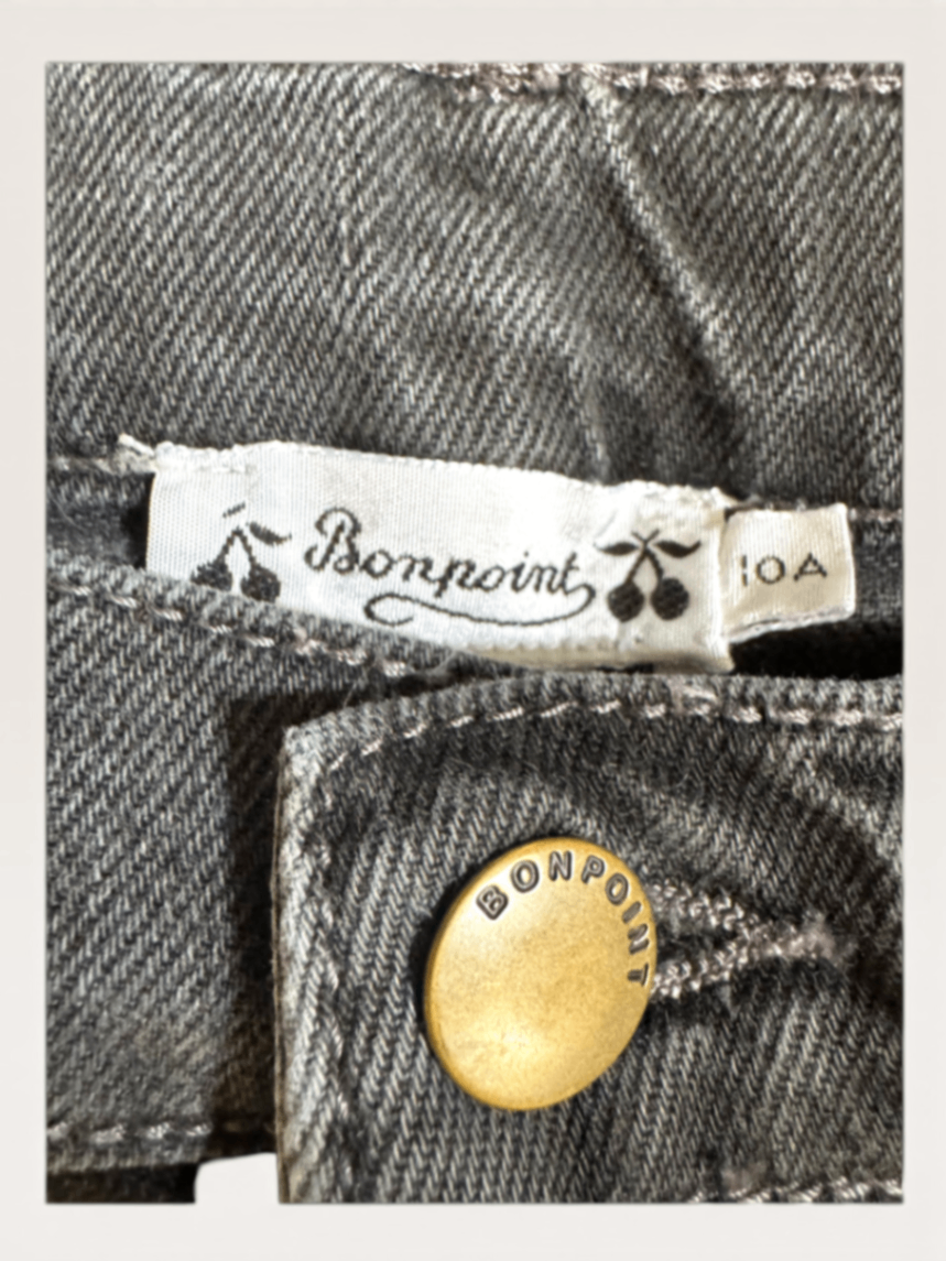 JSlim-Fit Jeans, Dunkelgrau gewaschen Gr.10A | Bonpoint