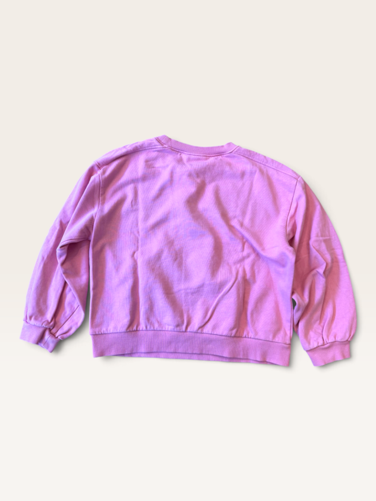 Kinder-Sweatshirt mit Blumen-Print, Pastell-Pink Gr.128 | Wheat