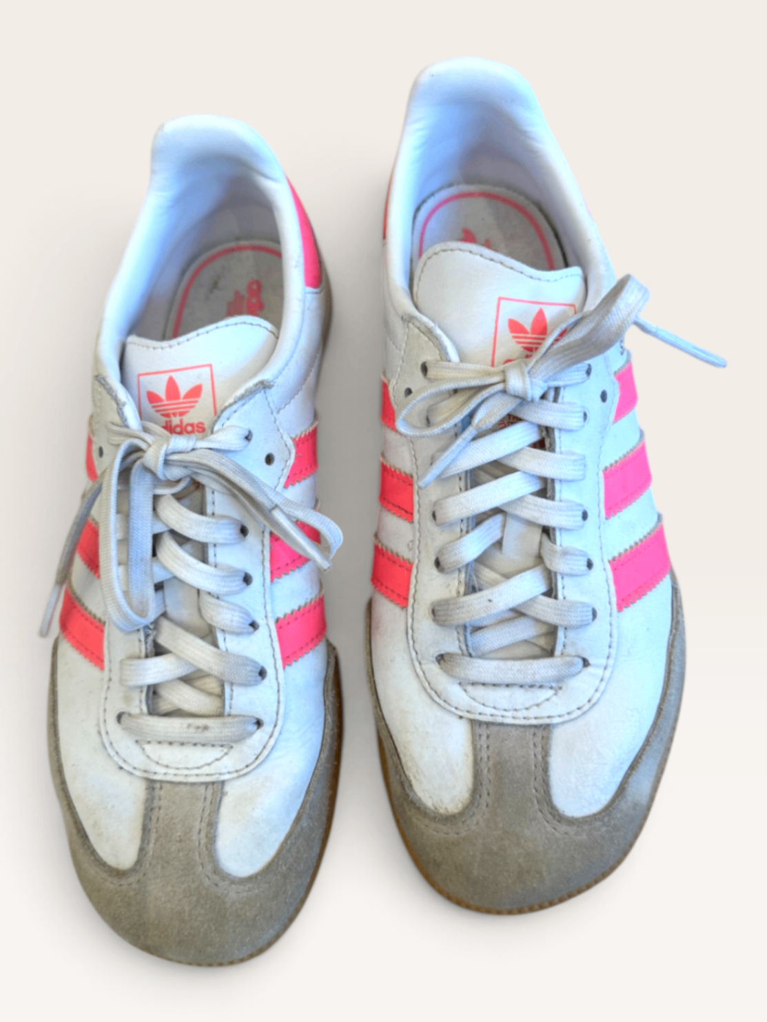 Samba Sneaker, Weiß/Neonpink Gr.34 | Adidas
