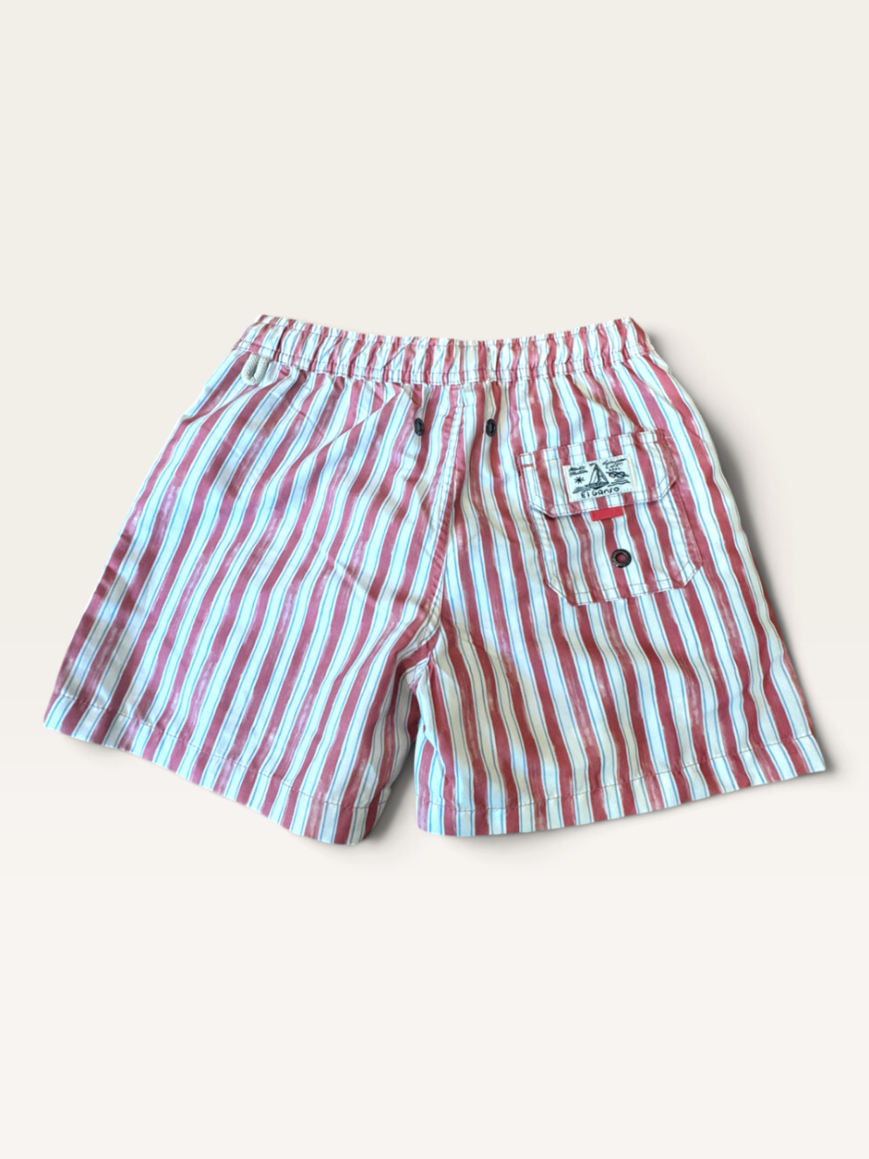 Badeshorts, Gestreift, Rot/WeißGr.128 | El Ganso
