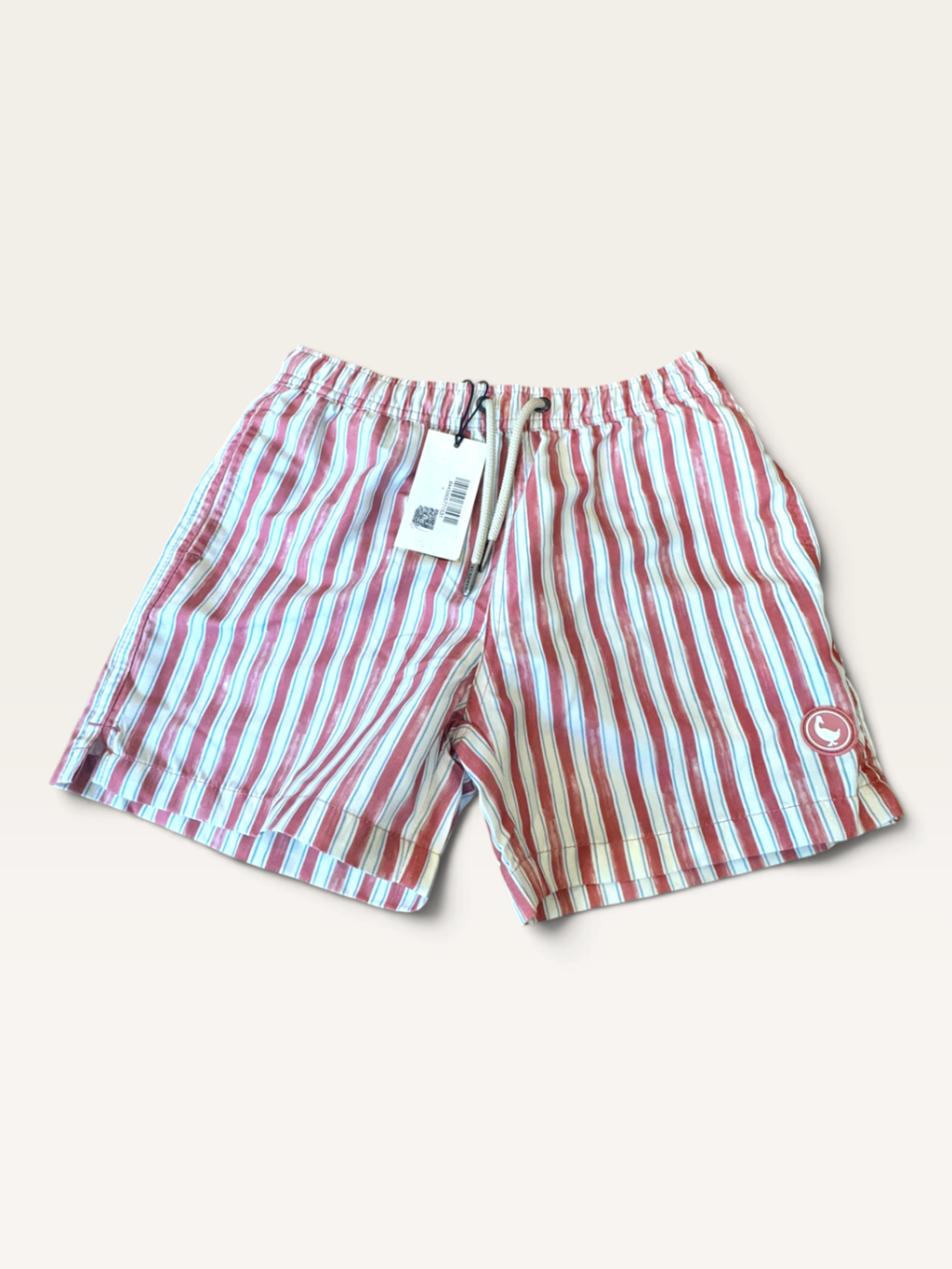 Badeshorts, Gestreift, Rot/WeißGr.128 | El Ganso
