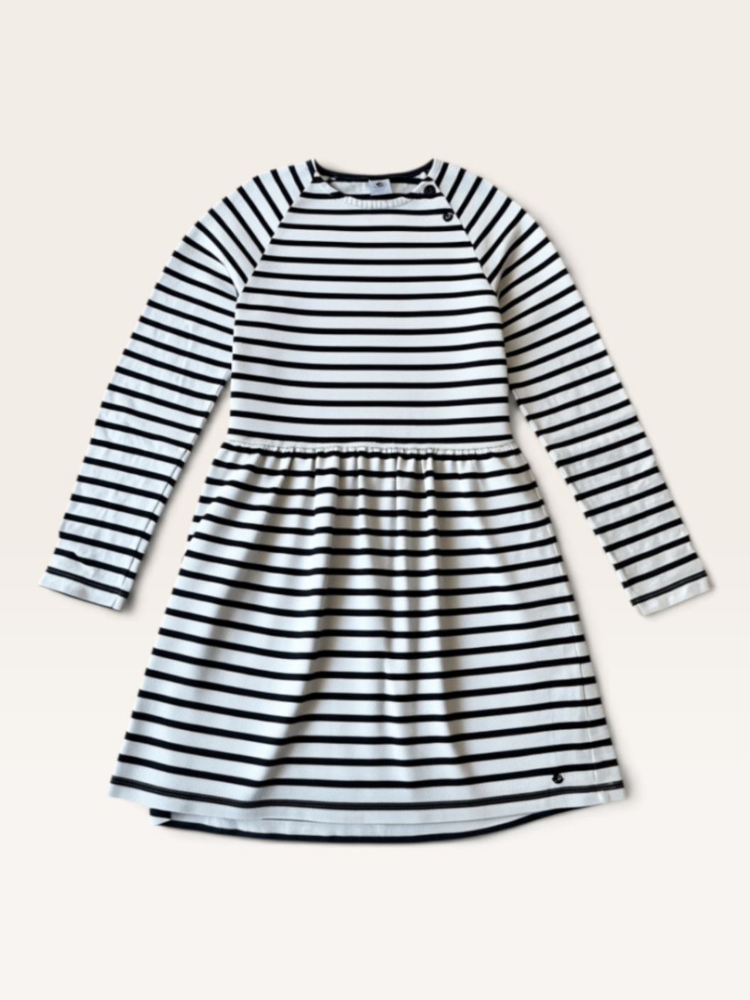 Kinder-Kleid, Maritim-Streifen, Gr.12ans/152cm | Petit Bateau